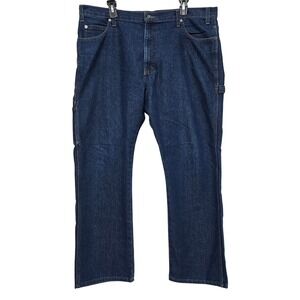 Dickies FLEX Carpenter Jeans Relaxed Straight Dark Wash Workwear Utility 38x30